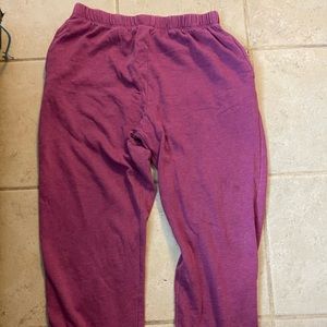 pink / purple sweatpants